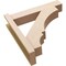 Ekena Millwork 6-in W x 26-in D x 26-in H Balboa Block Rough Cedar Woodgrain TimberThane Outlooker, Primed Tan OUTUR060X26X26BOA44RCPR - alternate 2